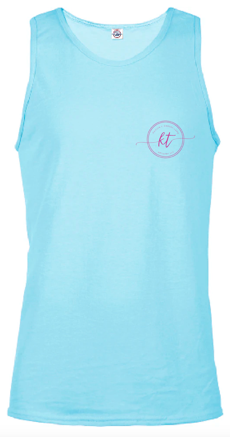 Adult Unisex Blue Tank