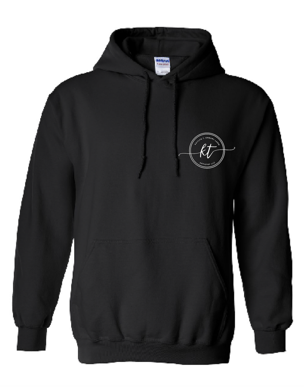 Adult Unisex Black Hoodie